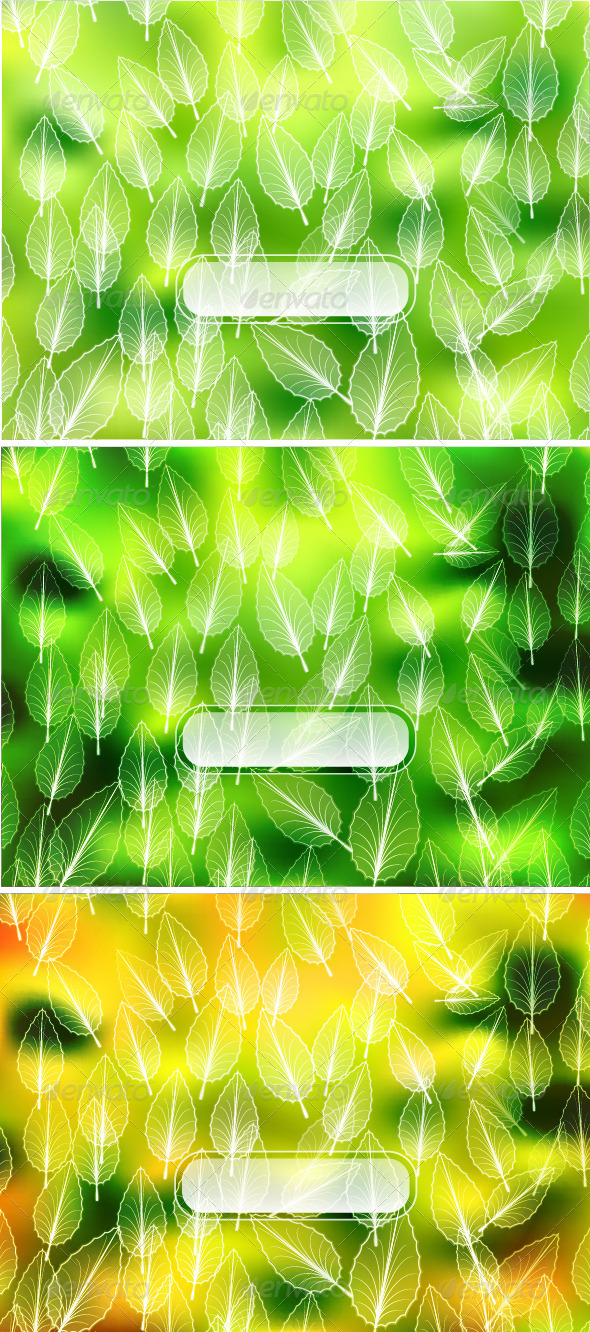 Vector Leaves Backgrounds - Backgrounds Decorative