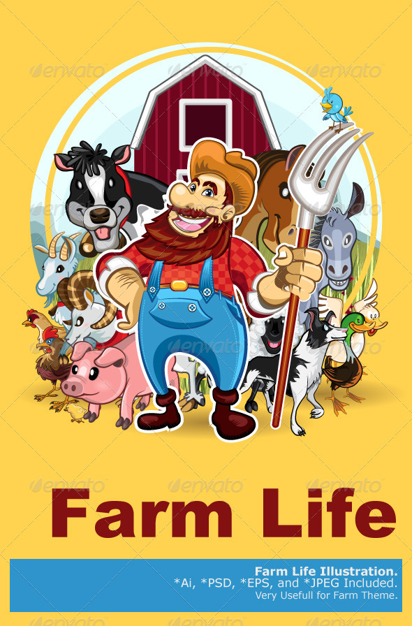 Farm Life - Animals Characters