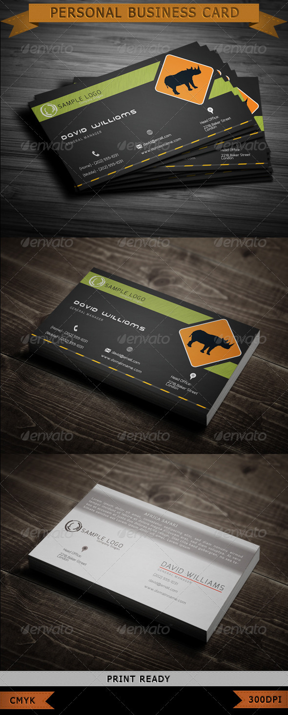 Adventure Travel Business Card - Industry Specific Business Cards