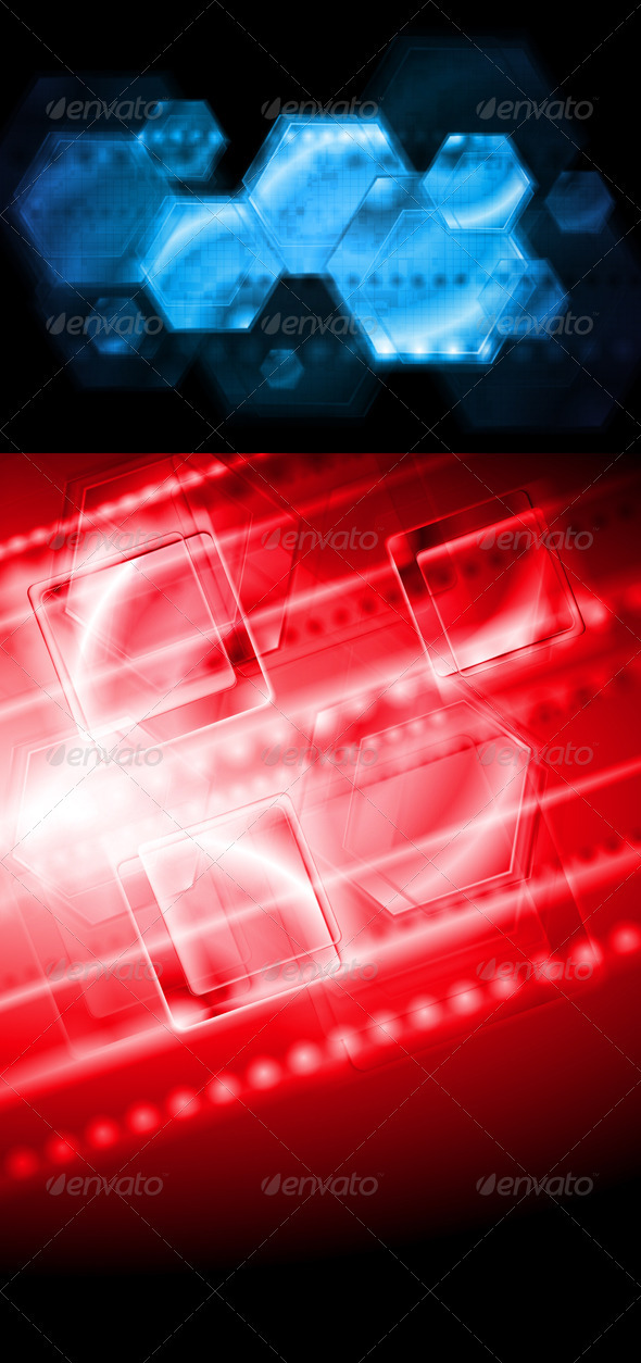 Elegant hi-tech vector backgrounds - Backgrounds Decorative