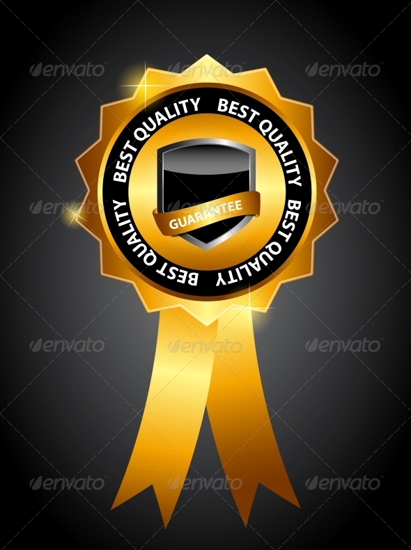 Vector best choice label with red ribbon. - Retail Commercial / Shopping