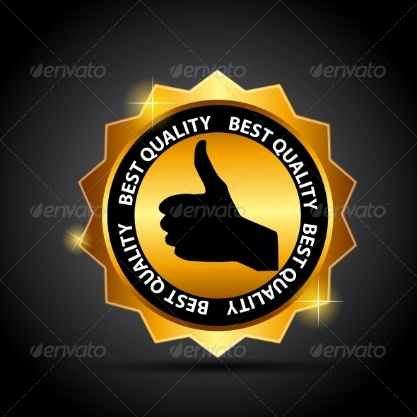 Vector Best Choice Label with Red Ribbon. - Retail Commercial / Shopping