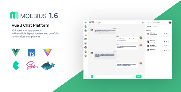 [DOWNLOAD]Moebius - VueJS 3 Chat Platform UI