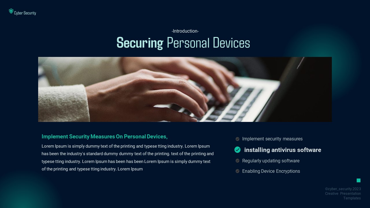 Cyber Security PowerPoint Template, Presentation Templates | GraphicRiver
