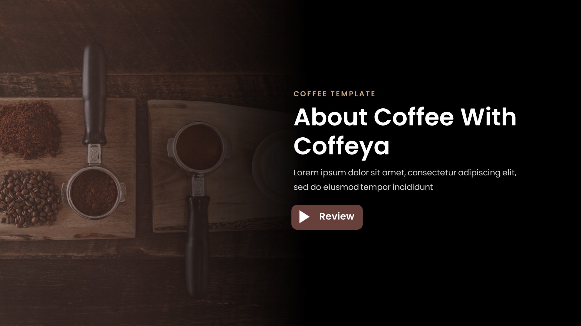 Coffeya - Coffee Shop & Cafe Keynote Template, Presentation Templates