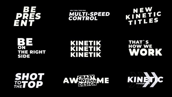 Glitch Kinetic Titles | AE Titles template preview