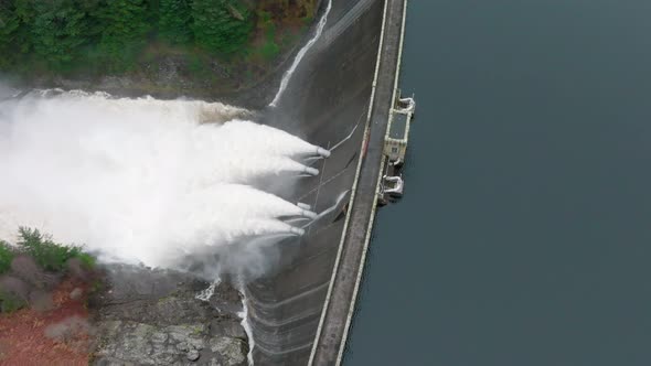 Water Being Pumped Through a Hydroelectric Dam alt