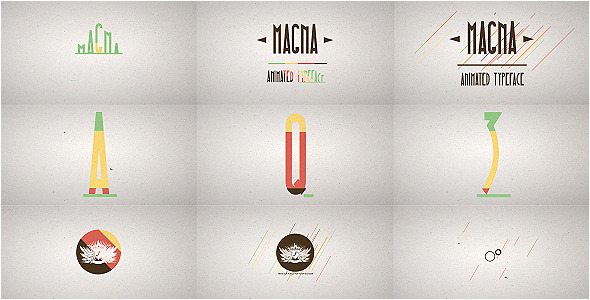 Magna Animated Typeface - VideoHive 3823835