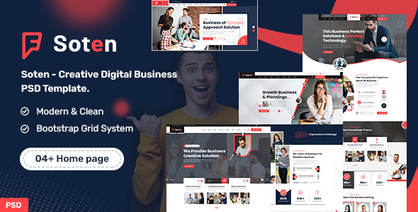 Soten - Creative Digital Business PSD Template