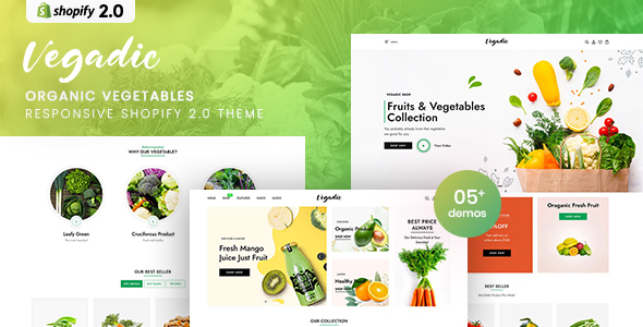 Vegadic – Organic Vegetables Responsive Shopify 2.0 Theme