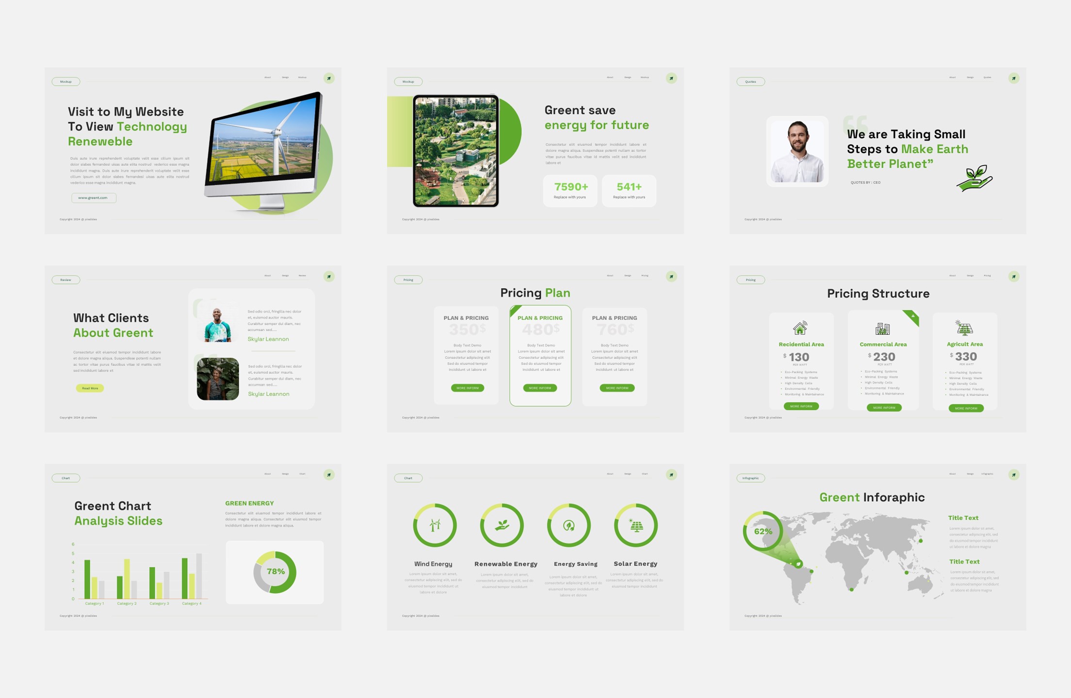 Greent - Green Energy and Ecology Powerpoint Template, Presentation ...