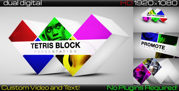 Tetris Block - Elegant 3d Slideshow Presentation