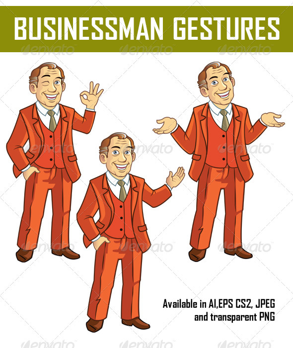 Businessman Gestures - People Characters