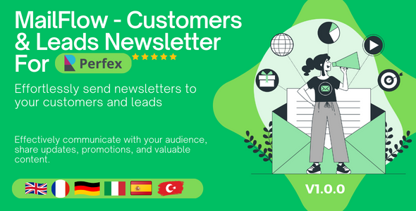 MailFlow  Customers & Leads Newsletter For Perfex CRM