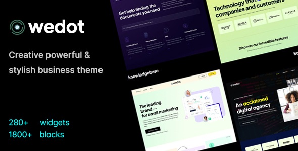 Wedot – Creative Startup Multi-purpose Business Theme