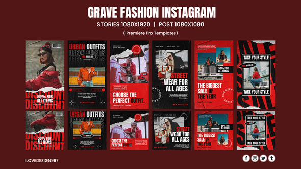 Grave Fashion Instagram | MOGRT File