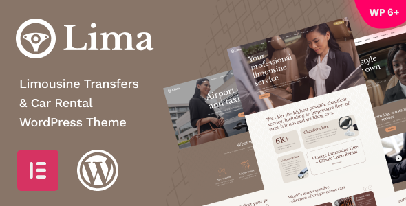 Lima – Limousine Transfers & Car Rental WordPress Theme