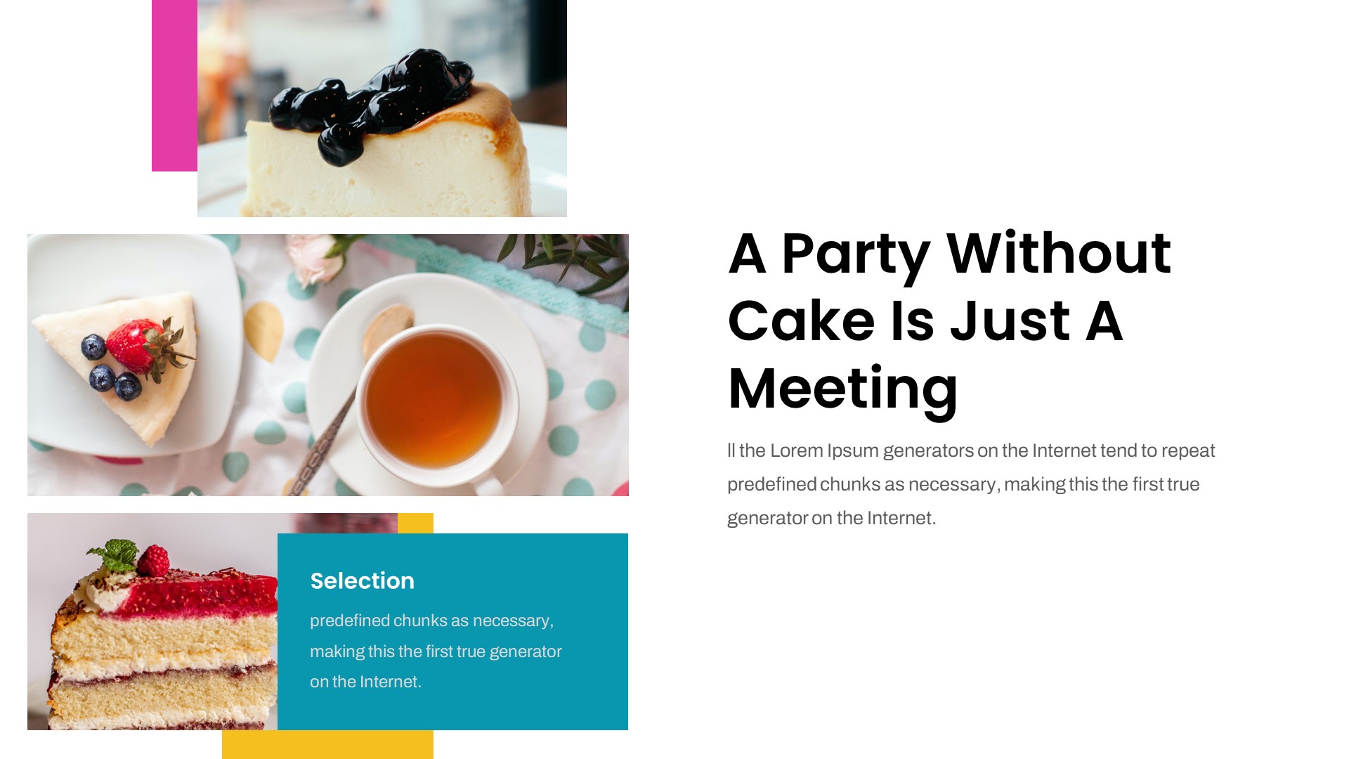 Cakie - Cake & Cookies Shop Powerpoint Template, Presentation Templates