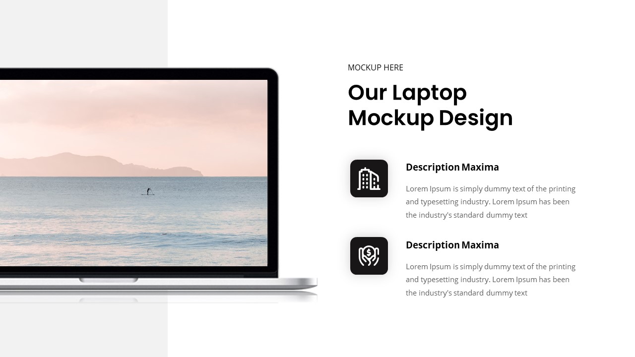 Maxima - Pitch Deck Powerpoint Template, Presentation Templates 