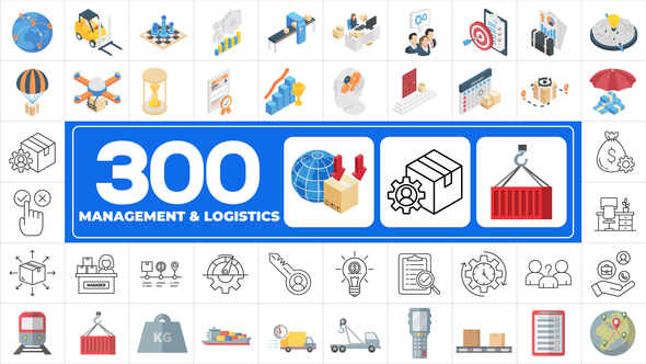 300 Icons Pack - Management