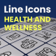 50 Animated Health and Wellness Line Icons - VideoHive Item for Sale