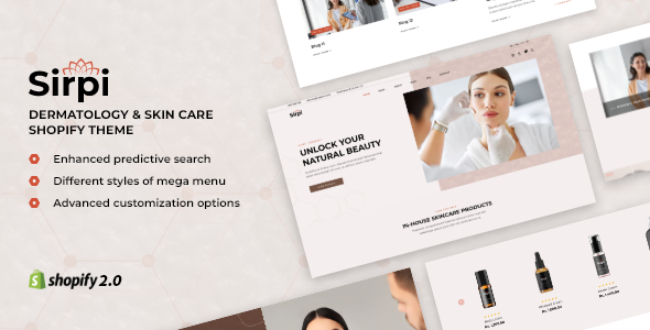 Sirpi – Medical Cosmetics Store Shopify Theme