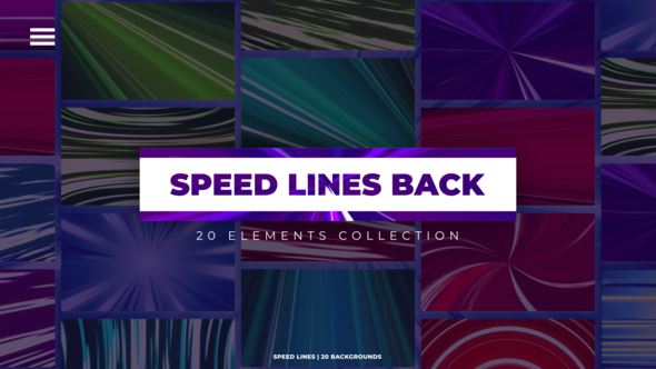 Speed Lines Backgrounds Elements template preview