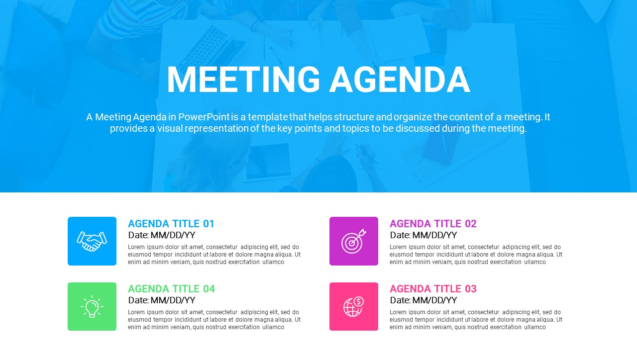 Meeting Agenda PowerPoint Presentation Template Designs, Presentation ...