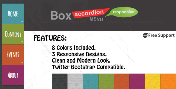 Box Accordion Menu - CodeCanyon 3826958