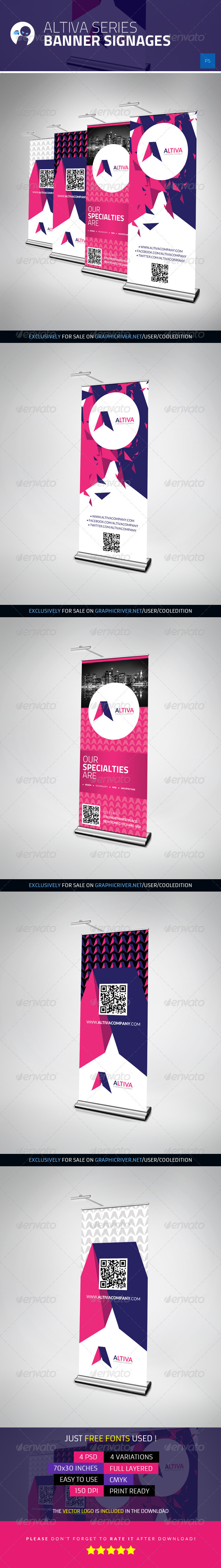 Altiva Series - Banner Signages - Signage Print Templates