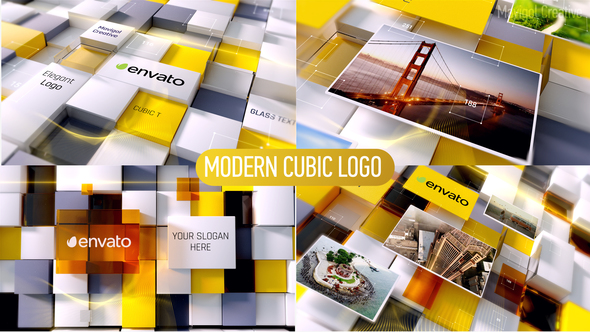 Modern Cubic Logo Reveal Opener