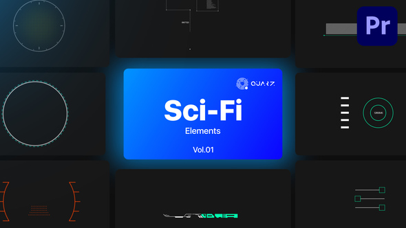 Sci-Fi UI Elements for Premiere Pro Vol. 01