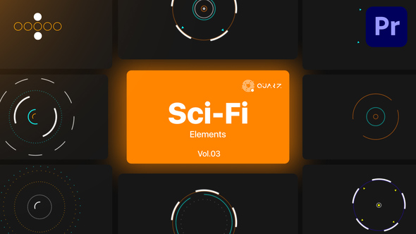Sci-Fi UI Elements for Premiere Pro Vol. 03