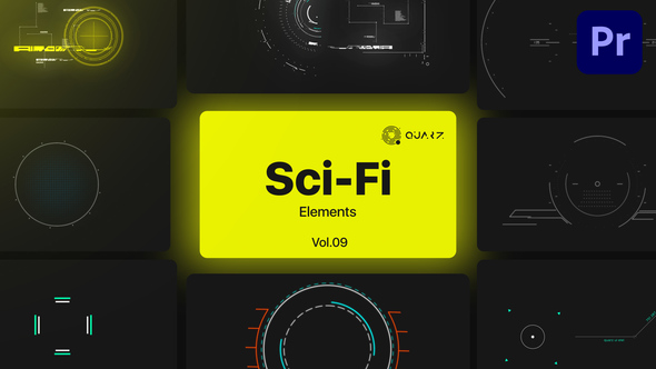 Sci-Fi UI Elements for Premiere Pro Vol. 09