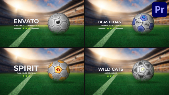 Soccer Ball Logo Reveals | Premiere Pro