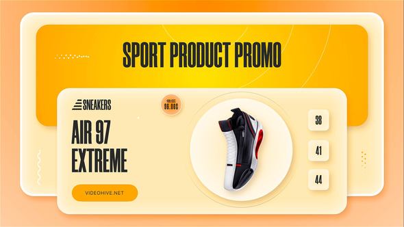 Sport Products Sale Promo . Sneakers (MOGRT)