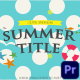 Summer Title - VideoHive Item for Sale