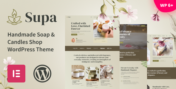 Supa – Handmade Soap & Candles Shop WordPress Theme
