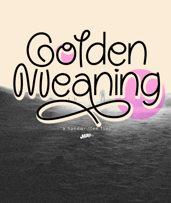 Golden Meaning - Handwritten Font