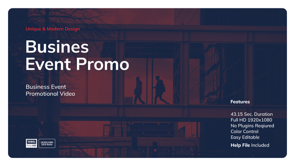 Event Promo Video Displays template preview