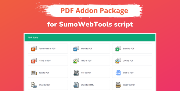 PDF Addon Package for SumoWebTools