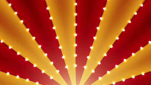 Retro motion graphic carnival sun beam ray. Circus tent