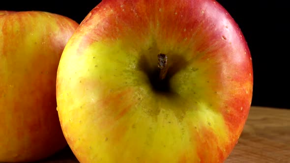Apple on a Black Background alt