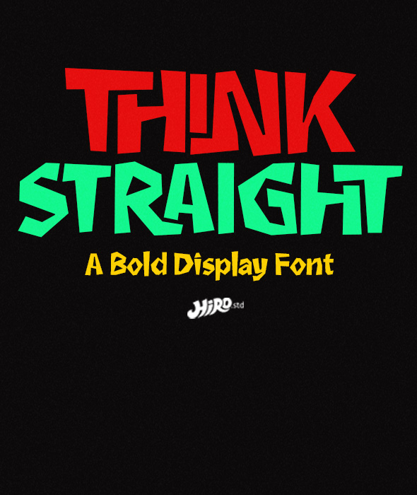 Think Straight - Display Font