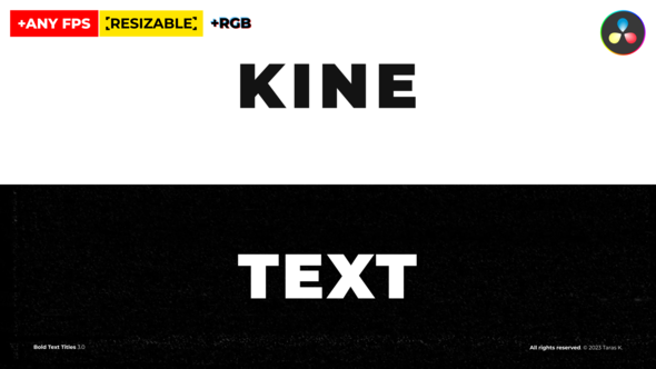 Kinetic Text Titles \ DR