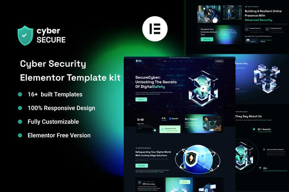 CyberSecure - Cyber Security Elementor Template Kit