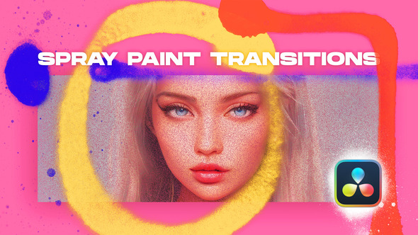Spray Paint Transitions Vol. 1 for DaVinci Resolve