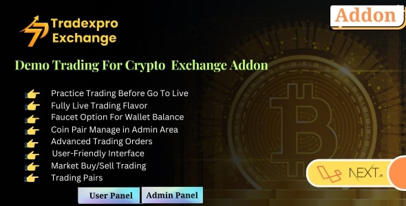 Tradexpro Demo Trading  Crypto Exchange Addon