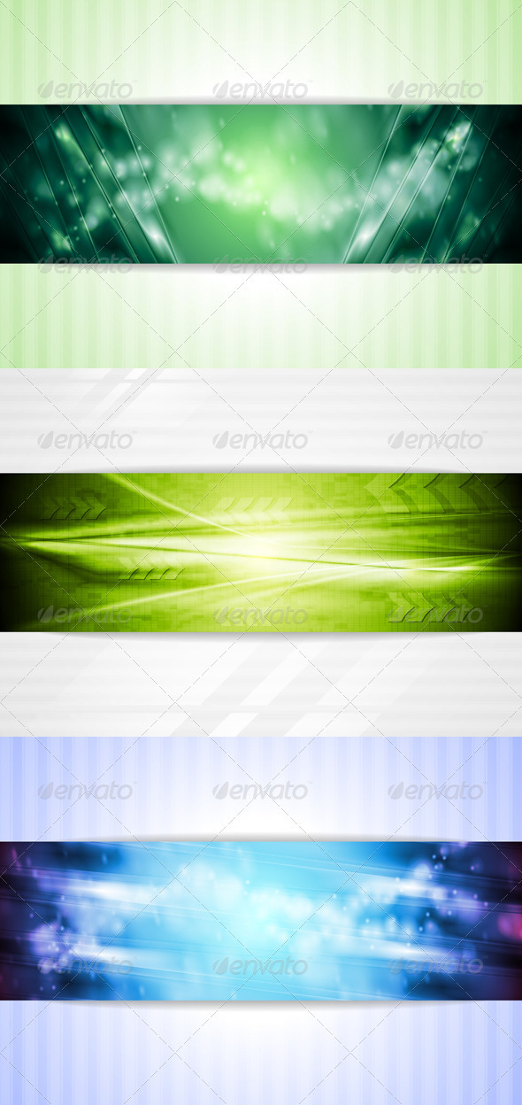 Bright Green and Blue Tech Backgrounds - Backgrounds Decorative