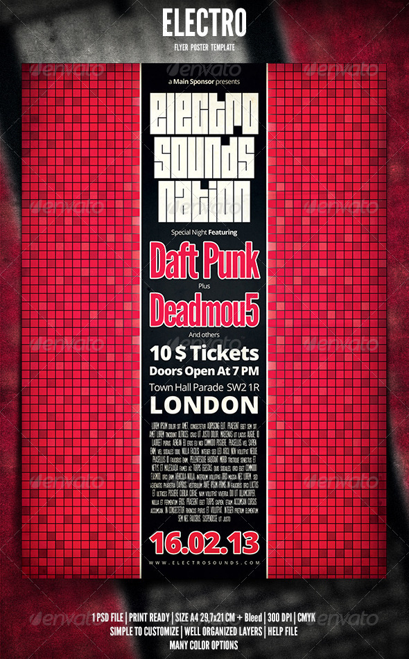 Electro Flyer / Poster 2 - Events Flyers